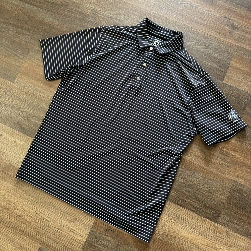 Footjoy‎ FJ Men's HPCA Golf Polo Size XL Athletic Fit Faded Navy Blue